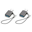 USB Type C & USB 変換アダプタ 2個セット Popolier USB3.2 Gen2 10Gbps高速転送 タイプC 変換 OTG対応 MacBook Pro 2021 MacBook Air 2022 iPad Pro 2021 及び ほかのUSB-C機器などに対応 USB-C変換コネクタ (2, ガン色)