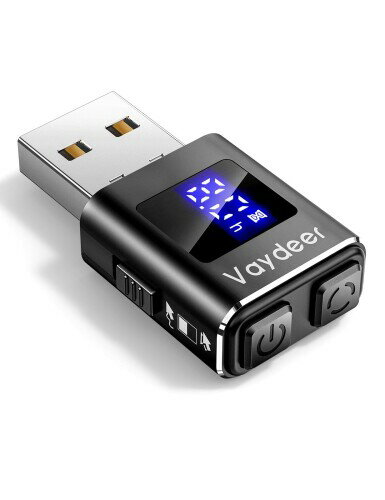 Vaydeer メタルミニマウスジグラー T5s マウスマーバー Mouse Jiggler タイマー付き、LEDカウントダウン、検出不可、3ボタンコントロール、オフィス、リモートワーク、オンラインミーティン