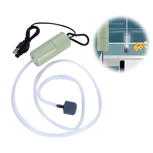 Coollooda エアーポンプ 水槽用 エアポンプ USB充電式 酸素ポンプ 釣り エアレーション ミニ アクアリ..