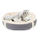 Alien Pet 猫 犬 ベッド ペットベッド クッション 柔らかい ふわふわ 暖か 滑り止め ペットソファー 可愛いドーナツ型 中小型犬用 マット 洗える 防寒(M)