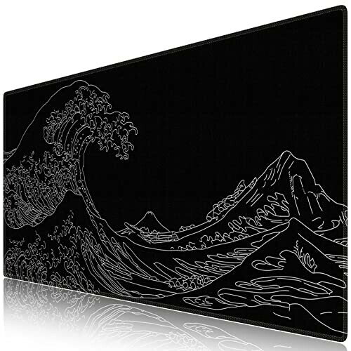 iCasso マウスパッド ゲーミング 大型 デスクマット90x40cm 耐水性 清潔しやすい 滑り止め ゴムベースデスクマット 仕事 ゲーム オフィス ホーム...