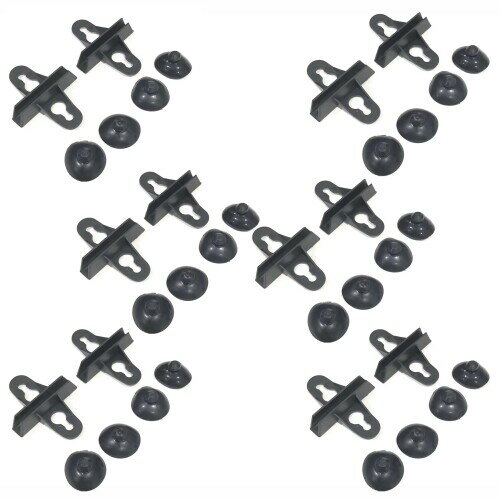 オーディオファン 水槽 仕切り板用 吸盤 キスゴム ブラック 12点セット