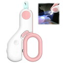 bennyue ペット爪切り ペット 高輝度LEDライト付き ペット用爪切り 割れ爪 巻き爪 ステンレス製 使いやすい 簡単 ストレスなくスパッと切れる ハムスター ウサギ 猫犬 爪切り