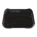 ミニ ワイヤレスキーボード マウス一体型 タッチパッド付き 3色バックライト付き 全画面タッチ 超小型 USB充電式 静音 軽量 携帯便利 スマホ対応 PC/A...