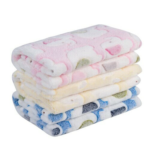 ペット用ブランケット 毛布 薄手 3枚セット 犬 猫 フェレット 小動物適用 ふわふわ 暖かい かわいいぞ..