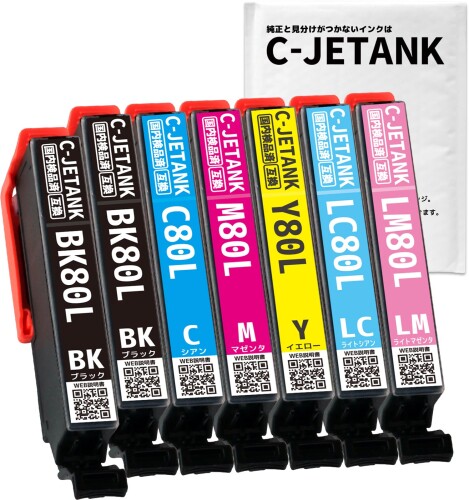 IC6CL80L (BK2/C/M/Y/LC/LM)-7ܥå (Ȥ) ̥ ץ ߴ󥯥ȥå ǿICåб ɽ 谷դ