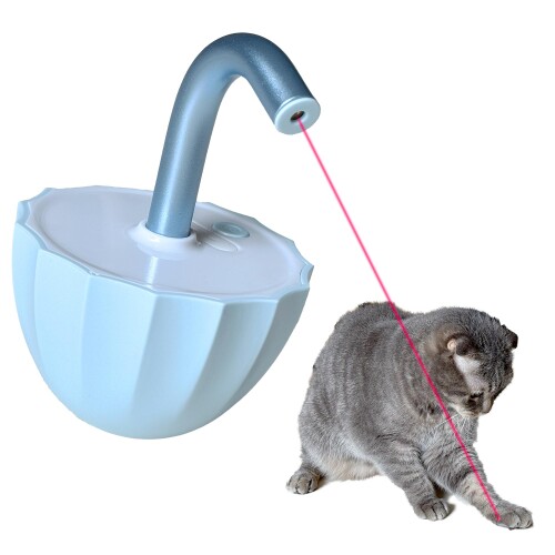 MeowMate 自動猫おもちゃ LEDライト ポインター 光るおもちゃ 電動 一人遊び ストレス解消 運動不足解消