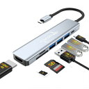 KOOFORWAY USB Cハブ 7-in-1 USB3.0ハブ 4K HDMI出力 85W PD急速充電 Type-Cアダプター 1つのUSB 3.0ポート 4K HDMI 100W電力供給 SD/MicroSDカードリーダー Apple、Surface、Dell、MacBook Air M1 M2などのデバイスに対応