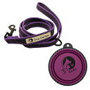 DogGarden シリコン水入れ&リードセット (パープル, リード幅1.5cm)(4)