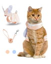 YUCHONG 猫用ハーネス 猫 ハーネス 抜けない ねこ ネコ おさんぽ 猫 リード 人気 子猫 子犬 超小型犬 うさぎ ハーネス 猫 散歩用 脱走防止 通気メッシュ お出かけ ベスト ソフト胸あて 軽量