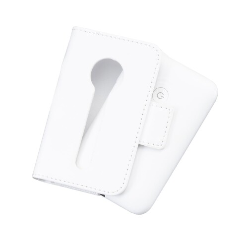 モバイルWiFiルーター T7 専用 ケース カバー レザー 互換性あり (ホワイト)