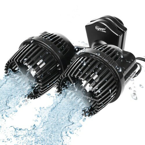hygger 水流ポンプ 強力 ウェーブポンプ 8000L/H 150-416L水槽対応 小型 循環ポンプ 水中ポンプ 360°調..