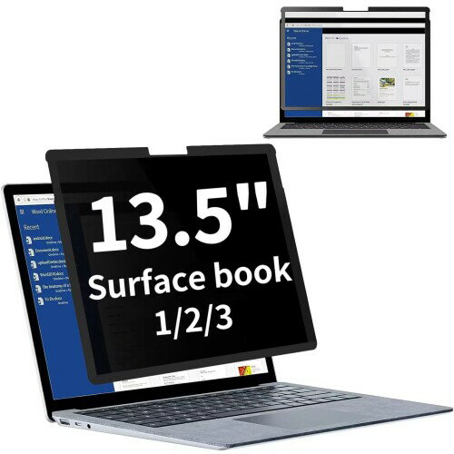 Surface Book 3/surface book2/surface book1 13.5インチ 用の粘着式 プライバシーフィルター 覗き見防止フィルター ブルーライトカット パソコン PC モニター 液晶保護フィルム 反射防止 着脱式 着脱