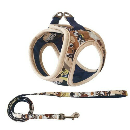 Maychanメイチャン 装着簡単 犬ハーネス リバーシブルステップインハーネス＆リードセット 人気 丈夫 ..