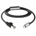 Leehitech 1.2M ギガビット USB C to 有線LAN アダプターケーブル 1000M信号伝送 Type-C to RJ45 イーサネット変換ケーブル 直接接続遅延なしThunderbolt 3/4、iPhone15/16、 MacBook Air/Pro、iPad、PS5、Chromebook、