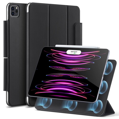 ESR iPad Pro 12.9 ケース (2022/2021/2020、第6/5/4世代) iPad Air 13インチ ケース (2025/2024) 専用 マグネットス吸着式 Pencil2対応 三つ折りスタンド オートスリープ・ウェイク Rebound 磁気ケース グラフ ESR iPad Pro 12.9 ケース (2022/2021/2020、第6/5/4世代) iPad Air 13インチ ケース (2025/2024) 専用 マグネットス吸着式 Pencil2対応 三つ折りスタンド オートスリープ・ウェイク Rebound 磁気ケース グラフ
