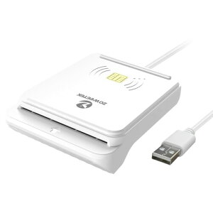 ZOWEETEK 非接触型?接触型両対応ICカードリーダー マイナンバーカード 確定申告 HPKI力ード 電子車検証 パスポート 在留カード対応 自動認識設置不要 USB-A Windows?Mac対応