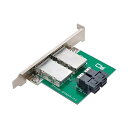 CY Mini SAS SFF-8088 - 内部SAS HD SFF-8643 PCBA メスアダプター デュアルポート ロープロファイルブラケット付き