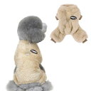 AmzBarley 犬の服 秋 冬 ロンパース シャツ パジャマ セーター フランネル ベルベット Dカン付き 犬 服 ロンパース 柔らかい 防寒 暖かい ふわふわ もこもこ つなぎ ドッグウェア フリース