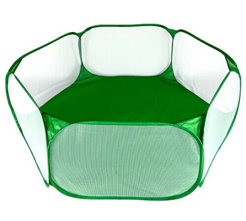 JFOLKS ペット サークル 折りたたみ式 小動物 用 通気性 メッシュ素材 うさぎ ハムスター ハリネズミ ..