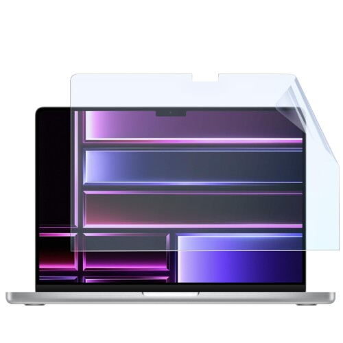 IPROKKO MacBook pro 14インチ (2021-2024,M1-M4)に対応ブルーライトカット フィルム アンチグレア フィルター PET素材保護フィルム 反射防止 気泡防止 0.1mmの極薄