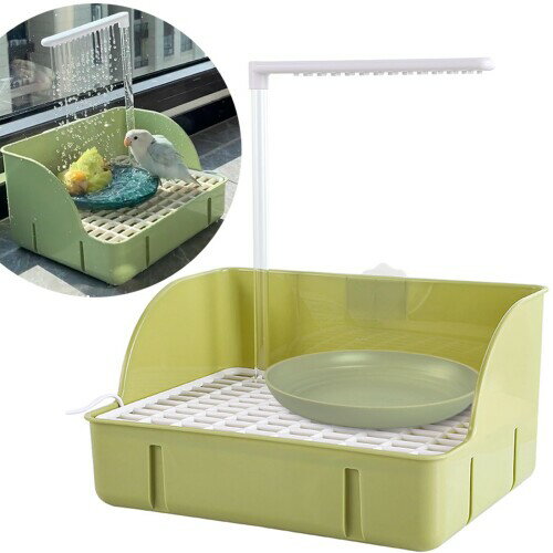 鳥 水浴び 水遊び バスタブ インコ 文鳥 熱中症 暑さ対策 小鳥用バスタブ お風呂 外付け 鳥浴び容器 自..