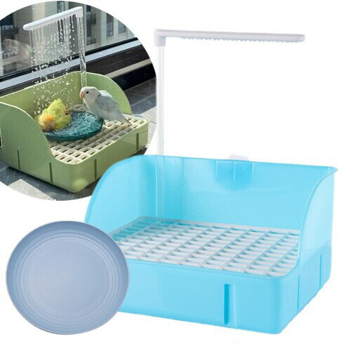 鳥 水浴び 水遊び バスタブ インコ 文鳥 熱中症 暑さ対策 小鳥用バスタブ お風呂 外付け 鳥浴び容器 自..