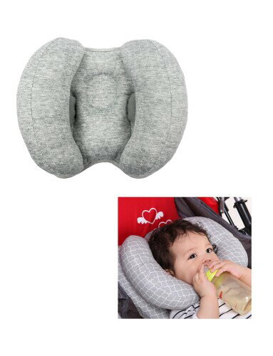 LILIWER ベビーヘッドサポートネック 枕 クッション ベビーヘッドサポートピロー ベビーカー用 チャイルドシート用 子供の頚椎の発達のために固定できる