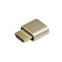 ADWITS 1 パック HDMIバーチャル・ディスプレイ HDMI エミュレータ HDMIダミープラグ DDC EDIDエミュレーター 4K@60HZ (HDMI)-ゴールド