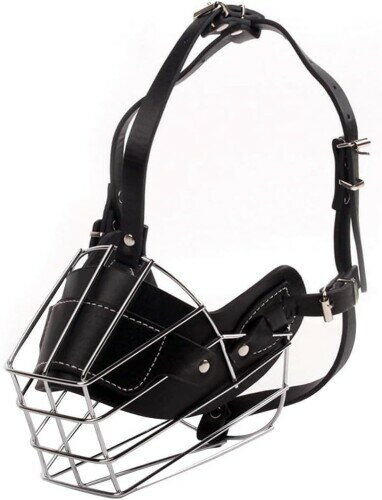 犬用口輪 犬のマズル しつけ用口輪 調節可能 マズルカバー マズルガード 安全無毒 噛みぐせ/キズ舐め/むだ吠え防止 小中大型犬用 (L)