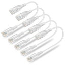 Ankuly Cat6A LANケーブル 短い ランケーブル 0.15m 5本セット RJ45コネクタ 10Gbps サーバー 企業様向け イーサネット 有線l...