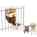 自動給餌器 猫 犬用 給食 ペットボトル ボウル 餌入れ エサ入れ ペット用品 透明 取り外し可能 お留守番可能 清潔便利 転倒防止 大容量(自動給餌器 ホワイト)