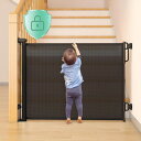 ZYLKEKL ベビーゲート 巻き取り式 (1.8M) ベビーゲート ロール 巻き取り式 折りたたみ 犬 猫 柵 ペット 簡単組立 室内 玄関 台所 出入り口、...