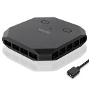 Novonest ファンハブ 5V 3PIN ARGB コントローラー ファン増設用 AURA Sync同期 8基 PWM 4PIN PCケースファン用 6基 ファンケーブルを整理 SATA電源入力 Fan Hub 最大14基「FH14-5V」(2)