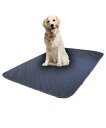 (ペロハウス) 大判 洗える サラサラ ペットシーツ 大型犬 OK 犬 猫 97cm×70cm ペット用 トイレ下敷きマット (グレー)