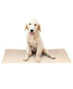 (ペロハウス) 大判 洗える サラサラ ペットシーツ 大型犬 OK 犬 猫 97cm×70cm ペット用 トイレ下敷きマット (ベージュ)