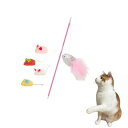 猫じゃらし 猫用おもちゃセット 魚 羽付き 鈴付き ゴム紐 ねずみセット 運動不足解消 飽きない 猫用おもちゃ ストレス発散 猫玩具 のびる