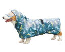 MIDIDI犬用レインバーカー 犬猫兼用 透明フード付き 防水 無臭 快適 雨具 大型犬にも対応 5-60kg (恐竜, 6XL)