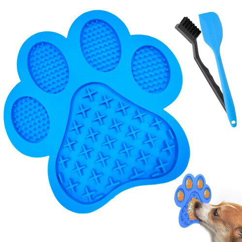 犬と猫用 舐めるマット スローフィーダー リックパッド リックパッド 滑り止めデザイン 給餌マット 犬の不安解消用 インタラクティブな犬のおもちゃ用パッド 退屈と刺激用