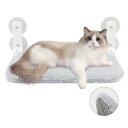 Alien Pet 猫 ハンモック 猫 ベッド 窓掛け 吸盤式 折畳み式猫ハンモック 日光浴 洗濯易い 通気性 四季兼用 簡単設置 室内用 睡眠 運動 休憩 耐...