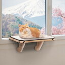 Petsfit 猫窓ベッド 窓用ハンモック 猫ハンモック 木製 しかっりした物理構造 窓用座り台 キャットウォーク 賃貸 ウィンドウベッド 日向ぼっこ 日光浴 ...