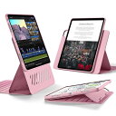 ESR iPad Pro 13インチ ケース M4 2024専用 取外し可能なマグネットカバー付き回転式ケース 縦向き/横向きスタンド 9段階の角度調節可能 P...