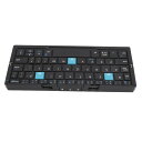 Atyhao Bluetooth キーボード 折りたたみ式 ワイヤレス キーボード 3台デバイス切替接続可能 Wins/Mac/iOS対応 充電式 タブレット/スマホ用 スタンド付き 無線 軽量 (ブラックグレー)