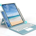 マグネット式 縦置き iPad 10.2インチ 第 9 8 7 世代 Air3 Pro 10.5 キーボード ケース タッチパッド搭載 丸型キー 背面カバー 取り外し可能 アイパッド 10.2 10.5 インチ マグネット カバー 透明 ク