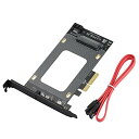MZHOU U.2 PCI-E 拡張カード SFF-8639 - SSDアダプターカード PCI-E 3.0 X4 SATAアダプター - ハイパワーセルフパワー NVME標準プロトコル WIN7/8/10/32/MAC/Linux対応