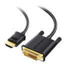 Cable Matters 双方向 HDMI DVI 変換ケーブル 1.8m - CL3規格壁内配線対応、1080P 60Hz解像度、金メッキコネクター搭載、D...