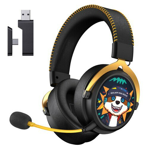 ゲーミングヘッドセット マイク付き PS5 へッドセット ゲーミングヘッドホン ワイヤレス ヘッドホン 4way接続 2.4G USB-A type-C Bluetooth 5.3 有線 25ms超低遅延 70H連続再生 ミュ-ト機能付き 50MMド