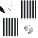 Phyxiul ワコム替え芯 20本セット 標準芯 互換品 良い書き味 描きやすい スムーズ 設計 漫画 作品 高感度 芯抜き付き(ブラック)