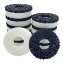 INSLIFE フィルターパッド 活性炭マット ろ過 スポンジ biOrb(バイオーブ)水槽に適用 20枚入り 水槽用品