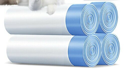 Stefanie 全自動猫トイレ専用ゴミ袋 セルフクリーニング猫トイレ、巾着非常に耐久性のあるペットうんち..